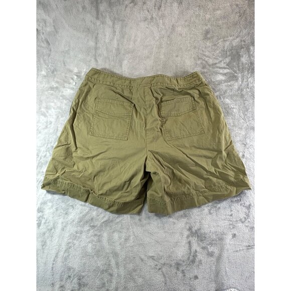 J. Jill Shorts Women's 12 green stretch bottoms w drawstring closure and pockets - Picture 13 of 14